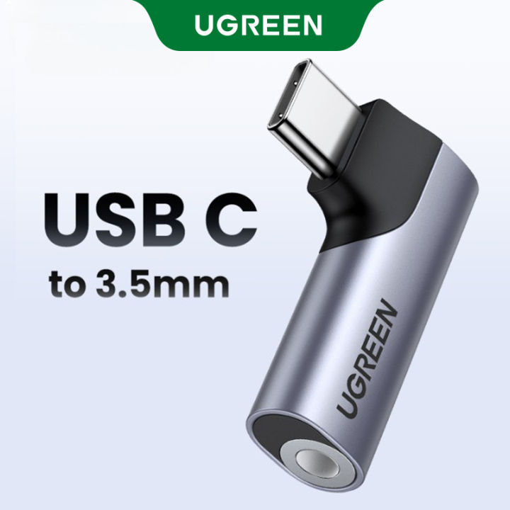 【Get 1 More For Free 】UGREEN 90 Degree Gaming Type C 3.5 Jack Earphone USB C to 3.5mm AUX Headphones Adapter Audio cable For Huawei P50 mate 70