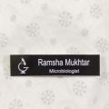 Customised Name tag for all kinds of uniforms Students Doctors Staff uniform name tag. 