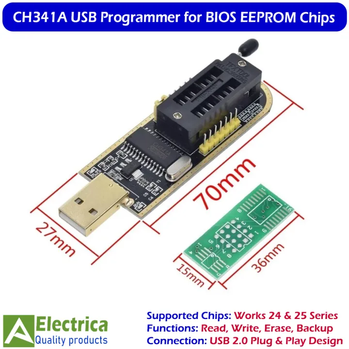 CH341A%20USB%20Programmer%20for%2024%2025%20Series%20EEPROM%20Flash%20BIOS%20Chip%20Reader%20Writer%20with%20SOP8%20Clip%20Support%20Windows%20Linux%20by%20Electrica%20-%20Image%205