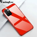 Casinglee For Redmi 10 case Glass silicon Full Protection Tempered Glass Back cover for Xiaomi Redmi10 Phone cases For girls and Boys. 