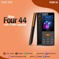 VGOTEL FOUR 44 - 2.8 inch big display - 4 Sims Standy - 3000mAH Big Battery - Magic Voice changer - Auto Call recording - PTA Approved - 1 Year Brand warranty. 