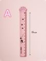Panda Online High Cat Claw Ruler 15cm Ruler Student Creative Stationery Measuring Ruler Transparent Plastic. 