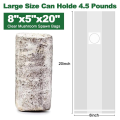 25 Pack Mushroom Grow Bags Polypropylene Mushroom Spawn Bag 8X5X20Inch with Breathable for Substrates Strong Tear. 