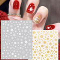 Nail Sticker Christmas Patterns Non-Fading Ultra Thin Christmas Snowflakes Nail Foil Stickers for Female. 
