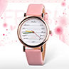Fashion Women Faux Leather Band Letter Dial Analog Quartz Wrist Watch Gift. 