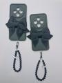 Redmi Poco C75 Back Cover For Girls - Bow Tie Case With Fancy Key Chain - Chain bracelet Case. 
