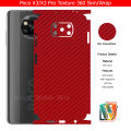 Xiaomi Poco X3 / X3 Pro Skin/Wrap 360 Protection Carbon fiber/ Matte/ Transparent/ Leather Back And Sides Included Camera Skin. 