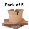 Premium Packing Boxes/Cartons With Strong Kraft & Corrugated Sheet With Dimensions (16.5cm/6.5in, 11.2cm/4.4in, 10cm/4in) Best Suitable For e-commerce Business, Fragile items, Gift Box Carton. 