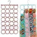28 Rings Scarf Hanger - Dupatta Organizer Hanger - Stoller Hanging Organizer (1 Piece ) Assorted Colors. 