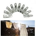 24 Piece - Stainless Steel Clothing Line Pegs (Rust Proof Steel Clippers - Clothes Pegs). 