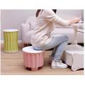 2 pc Storage Stool Plastic Large Capacity Stackable Storage Box Footstool Seat. 