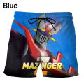 New Cartoon Mazinger Z 3d Printed Summer Shorts Funny Hip-hop Harajuku Style Cool Beach Short Pants Anime Swimsuit Board Shorts. 
