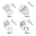 Zinc Alloy Glass Shelves Stand Bracket Nail Shelf Support Stud Cupboard Pegs Pin Cabinet Hold Plate Support. 