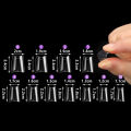 500Pcs Duck Feet Style Nail Tips Clear Duck Feet Fan Flare Extension Patch for Acrylic Nails 12Size Half Cover Acrylic Nail Tips. 