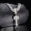 Ice Out Pendant Necklace Full Iced Cubic Zirconia High Quality Iced Out Men Chain Hip Hop Fashion Jewelry Gift For Party. 