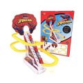 Musical Spider Man And Duck Roller Coaster Track Set With Tiny Penguin Toys With Lights & Sound. 