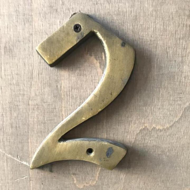 HOUSE NUMBERS / DIGITS FOR HOUSE ADDRESS BRASS DECORATIVE