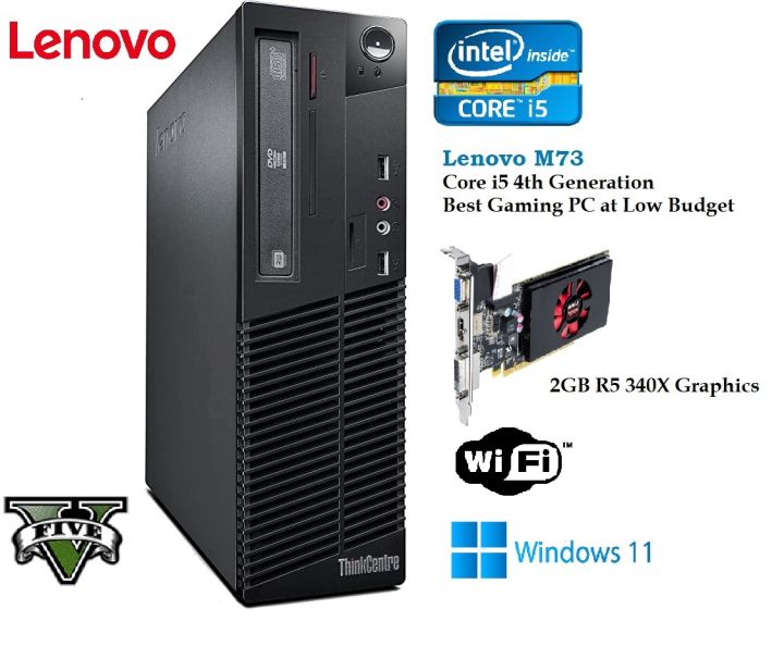 Core i5 4th Gen Gaming PC - Processor Upto 3.20 GHz - 2GB AMD R5 Graphics - 8GB RAM DDR3 - 500GB HDD - 128 GB SSD