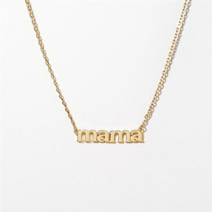 Lost Lady Letter Word Mama Pendant Necklace For Women Mothers Love Mom Jewelry Dropshipping Accessories Bijoux