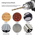 16PCS Multifunctional Woodworking Drill Bit Set Electric Hole Tool Kit 2-10mm Drill Bits Combination Set HSS Titanium Twist Drills to Metal + Wood Drills + HSS Rock Concrete Drill Set Masonry Twist Wood Drill Bit Set Concrete Brick Drywall drill barma. 