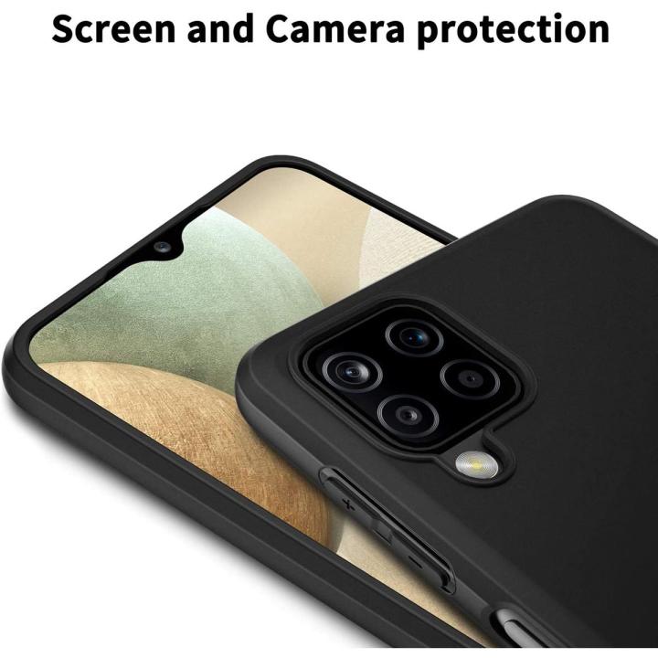 Samsung Galaxy A12 Black Soft Silicon Back Cover