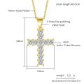Christian Cross Women's Neck Chain Hippie Men Necklace Jewelry Pink Cubic Zirconia Iced Out Pendants Gold Color Choker KBN406. 