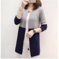 Grey New Trendy Women Cardigan Casual Long Fleece Coat For Girls/Women. 