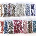 Wholesale in Bulk Rhinestones for Clothes DIY flat back Diamond Nail Rhinestone Decorations Crystals AB Glitter Face Art Stone. 