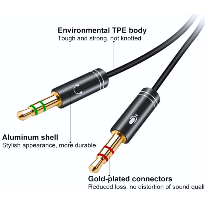 FunBug%203.5mm%20Female%20to%202%20Male%20Headphones%20Splitter%20~%20Mic%20Audio%20Y%20Splitter%20AUX%20Cable%20for%20Computer%20&%20laptop%20~%20Headset%20Adapter%20~%20Single%20pin%20Headphone%20to%20PC%20Convertor%20~%202%20in%201%20connector%20for%20PS4,%20Xbox,%20Tablet,%20Mobile%20-%20Image%203