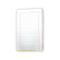 Wide Lined Notebook with Spiral Binding Urdu Broad Notebook  for All College and University Students. 