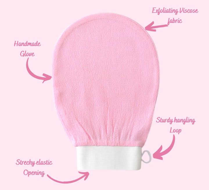 High Quality Exfoliating Gloves 1pcs - Dead Skin Remover - Exfoliating Bath Washcloth Scrub Mitt for Body - Exfoliating Massage Mitt Back Scrubber Glove