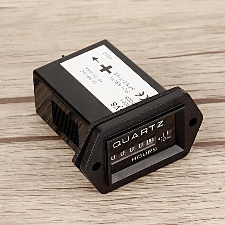 Produktbild von LED-Batterie-Indikator Mit Motorstundenmesser – Für DC 12–48 V Fahrzeuge, IP65, LCD & LED Anzeige
