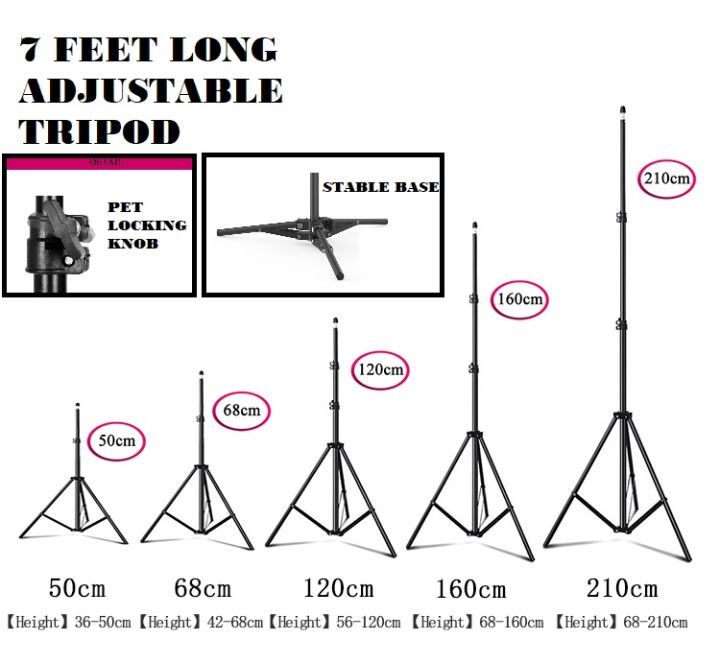 HOLA%207%20Feet%20Tripod%20with%2026%20/%2036%20/%2045%20CM%20Selfie%20Ring%20Light%20and%20Mobile%20Holder%20for%20Tiktok%20Videos%20Best%20Quality%20Tripod%20-%20Photography%20Kit%20-%20Image%205