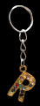 Keychain Fancy Alphabet R For Girls/Boys Key Ring Key Holder Mobile Phone Straps Metal Golden QWIS-1205-20 QUALITY WEB STORE. 