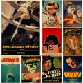 Old Movie Posters Classic Film Jaws Retro Kraft Paper Vintage Room Home Bar Cafe Decor Gift Print Aesthetic Art Wall Paintings. 