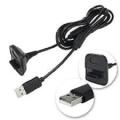Xbox 360 Wireless Controller Charging Cable - Black. 