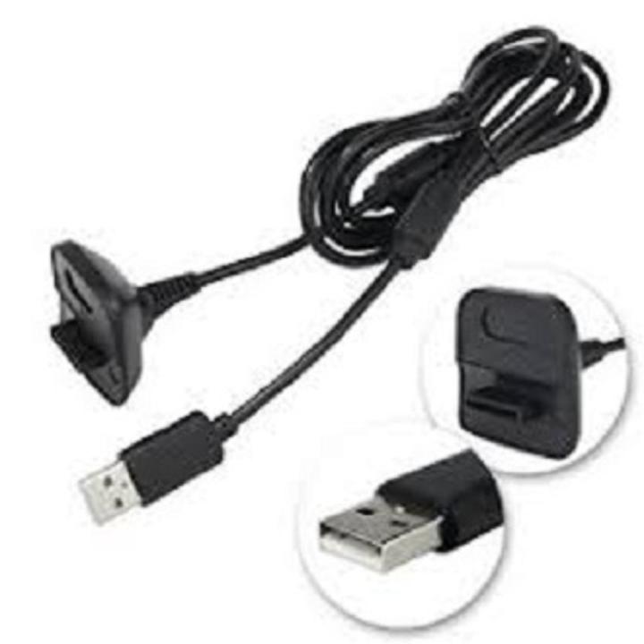 Xbox 360 Wireless Controller Charging Cable - Black