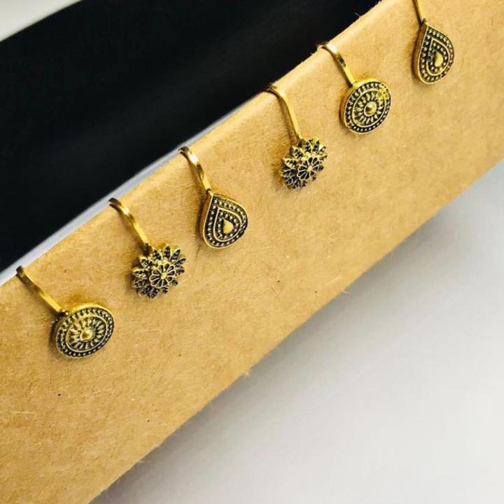 Oxidized%20jewellery%20Black%20silver%20Metal%20nose%20pin%20Non%20piercing%20Clip%20on%20Oxidised%20nose%20ring%20Stud%20for%20Girls%20&%20Ladies%20-%20Image%208