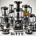 Vitamax Multi-Functional Juicer Blender & Food Processor Set – 11-in-1 Powerful Kitchen Appliance with 2L Blender, Grinder, Chopper, and Extractor, Durable Stainless Steel Design, High-Speed Motor for Juicing, Blending & Grinding 5 Year Warranty. 