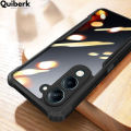 Quiberk for Vivo Y04 4G Case Edge-Reinforced Shockproof Hard Transparent Phone Cover. 