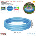 6 Ft Bestway Inflatable Play Swimming Pool For Kids Summer Season Pools Party With Inflatable Pool, Family Fun Indoor & Outdoor Kids Water Games, Swim, Play & Enjoy Summers Swimming Pool For Toddler & Kids Available in 3 Colors Red Green Blue Code: 51027. 