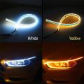 2 Pieces Universal Car LED Daytime Running Light DRL With Turn Signal Lamp Headlight Sequential Flow Day Light Auto Modified 12V. 
