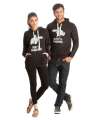 Pack of 2 couple printed hoodie for womens both. 