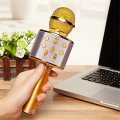 WS 858 Portable Rechargeable Wireless Bluetooth Karaoke Microphone Speaker KTV Mic For Singing High Sound. 