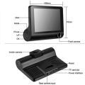 WDR Dashcam 3 Full HD 1080P Video Advanced Car DVR Technology With 170 Degree Wide Angle. 