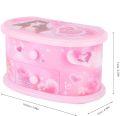 Music Box Dancing Ballerina Music Box Jewelry Box Storage Case with Mirror for Girls. 