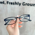 Vintage Plastic Narrow Rim Small Square Frame Glasses Blue Light Protection. 