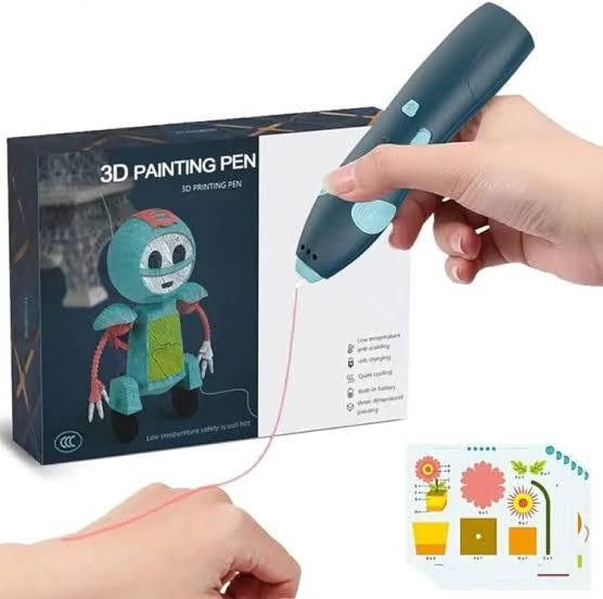 Unlock Creativity 3D Pen 66-32A for Kids  Safe Filament, USB Connectivity3D Pen for 3D Printing, Drawing Pen, USB 3D pen plus with safe filament, Creative Learning for Children Kids as Toys, DIY Arts & Crafts Boy Girls