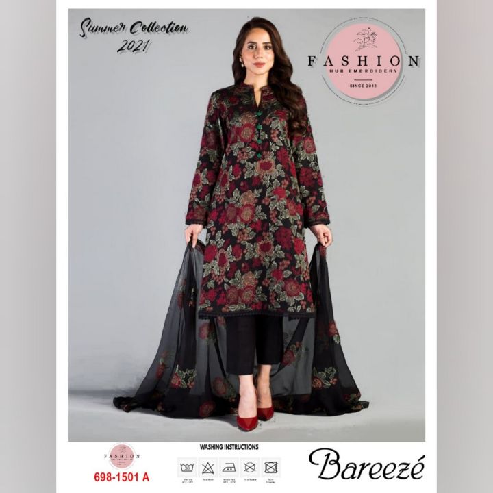 Winter Collection linen 2pc Full Embroidered