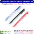 PCB Layout Drawing Double Sided Smart Electronics CCL Anti-Etching Resistant Marker Pen PCB Circuit Board Ink Marker Pen for DIY PCB Design and Repair by Electrica. 